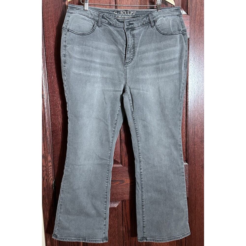 G Sculpt by Giuliana Jeans 405 Bootcut Valley Grey Wash Womens 20W NWT